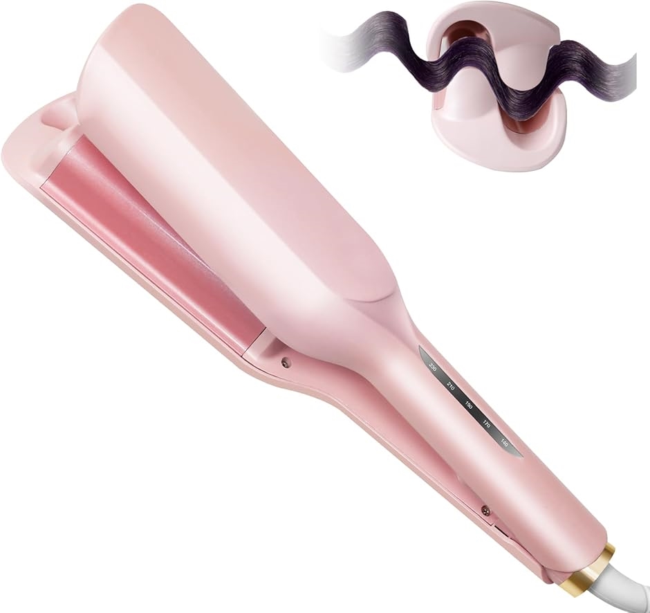 ヘアアイロン カール ウェーブアイロン 32mm 5段温度調節 140℃〜230