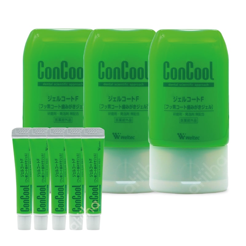 コンクール 歯磨き粉 薬用歯磨剤 ConCool ジェルコートF 90g 3個