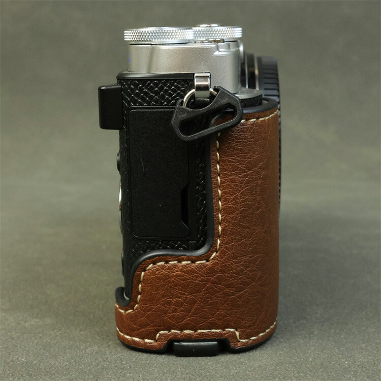 OLYMPUS PEN E-P7 ケース カメラケース PUレザーハーフケース ハーフ