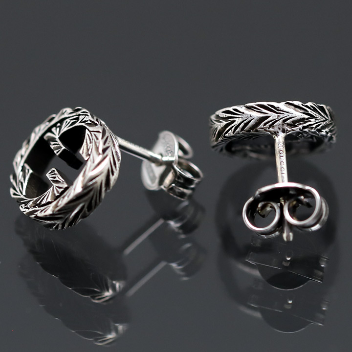 GUCCI（グッチ） ピアス インターロッキングG シルバー925 男女兼用