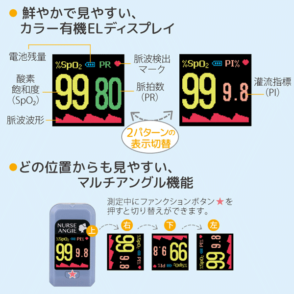 NURSE ANGIE パルスオキシメーター 新生児 赤ちゃん 小児 プローブ PLS