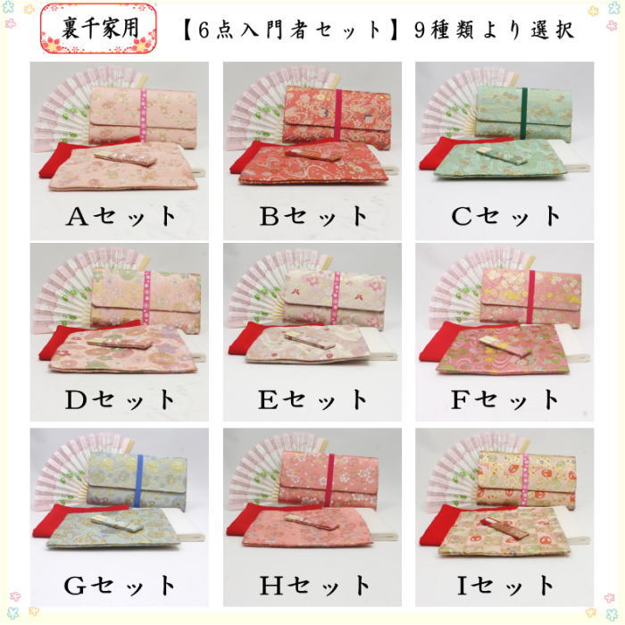 茶道具 お稽古用 茶道初心者用 6点裏千家入門者セット クリアケース入