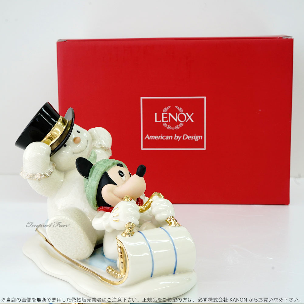 Disney（ディズニー） レノックス ミッキーと雪の日 スノーマンと一緒