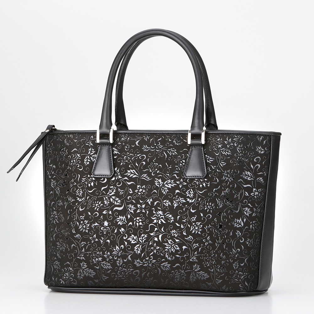 印傳屋（INDEN-YA） 卒業祝い ハンドバッグ 手提げ 本革 和柄 甲州印伝