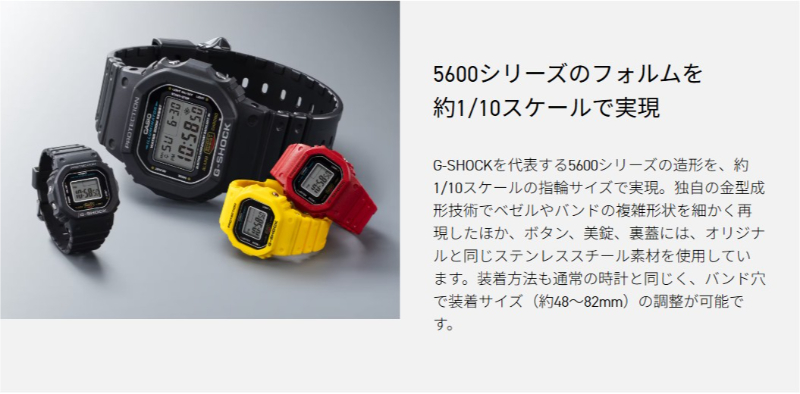 G-SHOCK GショックG-SHOCK nano CASIO RING WATCH 指輪 リングウォッチ
