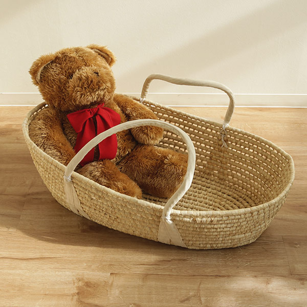 ちどり産業 クーハン ベビー かご 編み込み （ ゆりかご メイズ