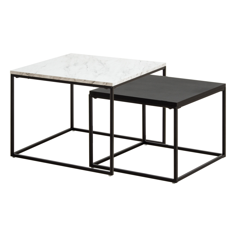 岩附 ネストテーブル 大理石 ローテーブル テーブル センターテーブル