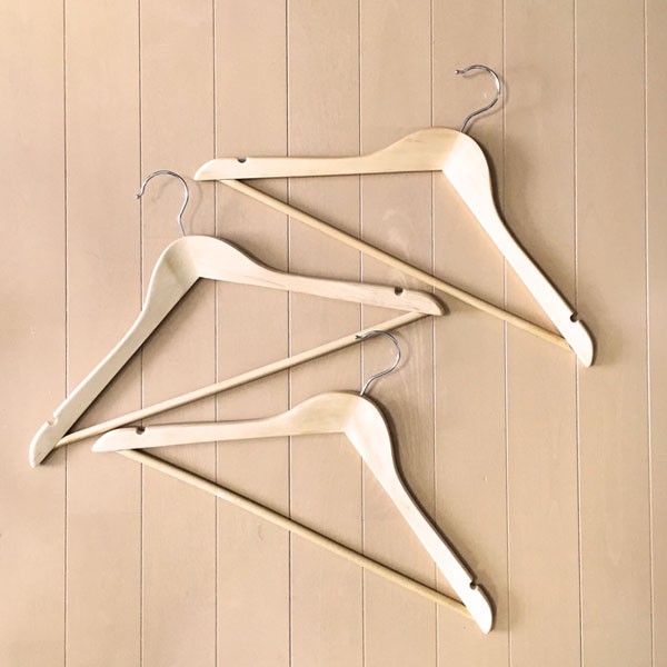 IRIS OHYAMA（アイリスオーヤマ） ハンガー 木製 100本セット 洗濯