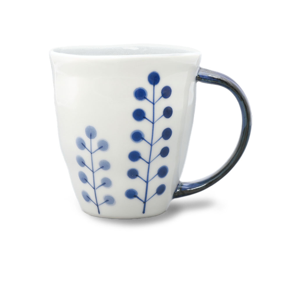 波佐見焼 Flowers マグカップ 300ml おしゃれ 日本製 陶器 電子レンジ