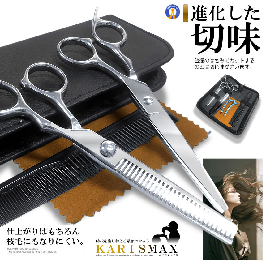 ハサミ スキバサミ カットハサミ 12点セット ケース付き 髪 かみ