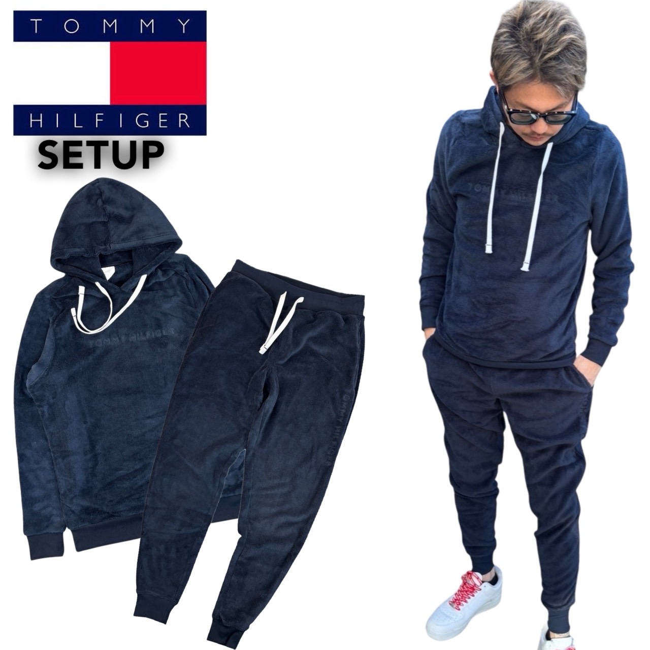 TOMMY HILFIGER（トミー・ヒルフィガー） ボア セットアップ 上下2点