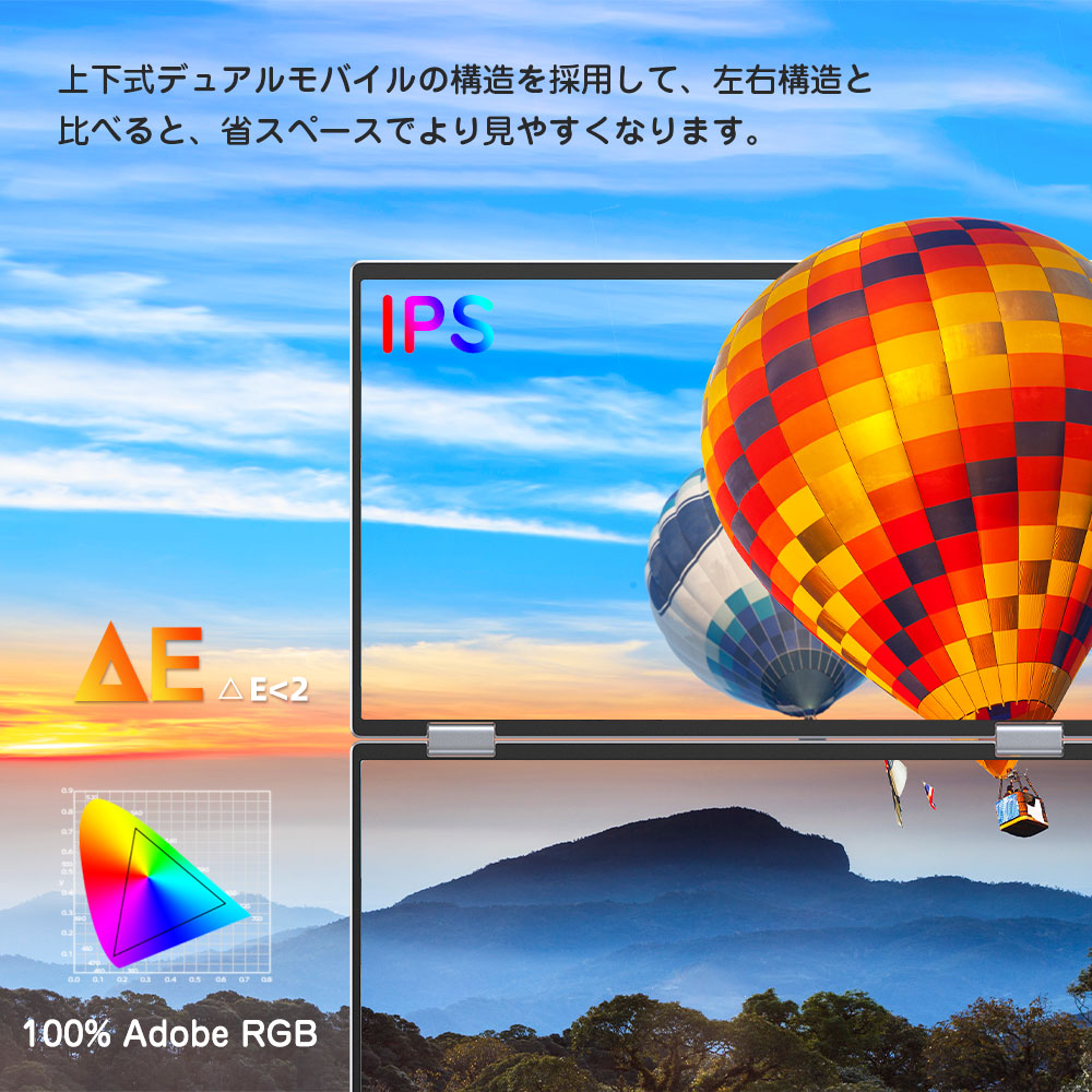 SALE／EVICIV モバイルモニター デュアルモニター ゲーミングモニター