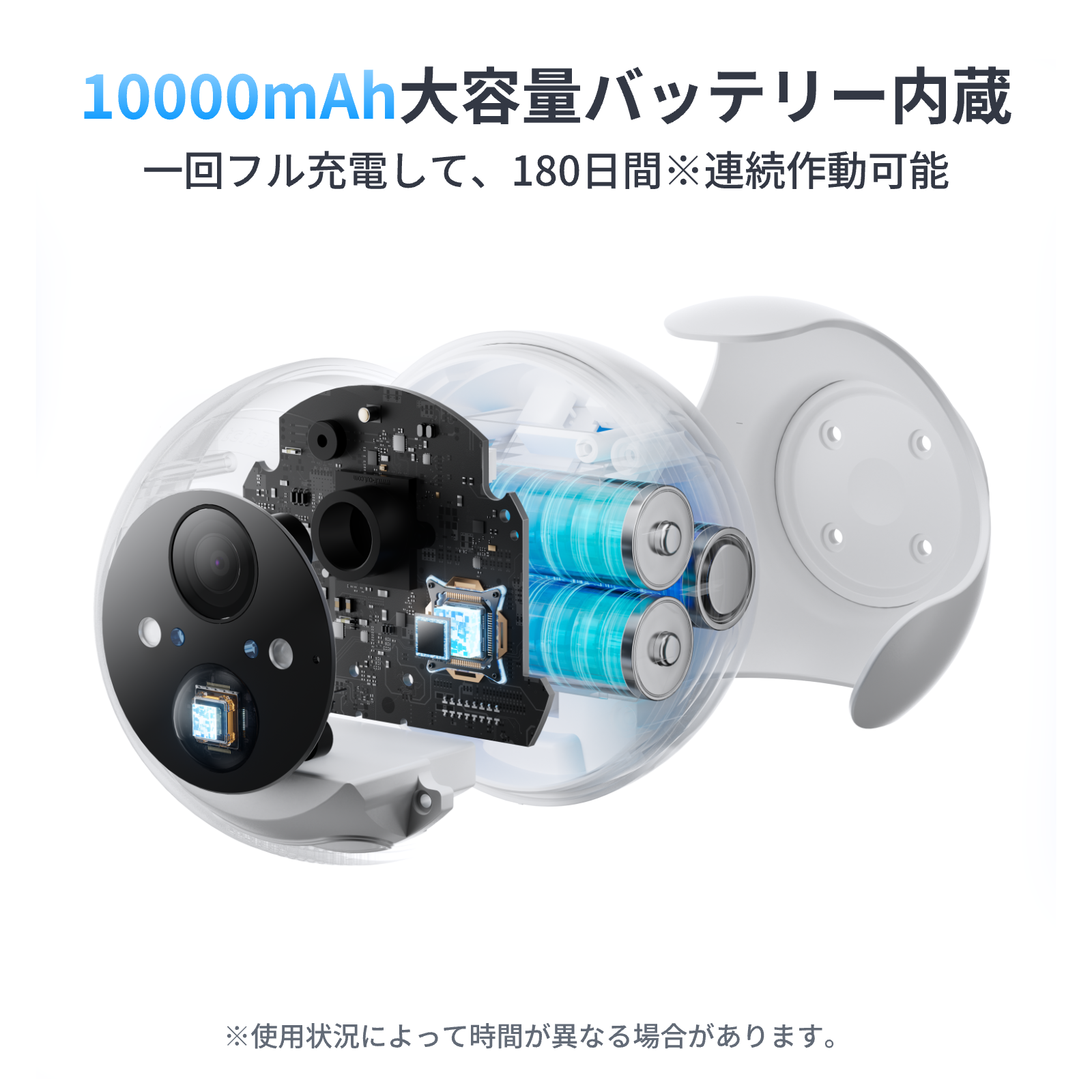 SwitchBot（スイッチボット） 防犯カメラ ソーラーパネル付き 300万