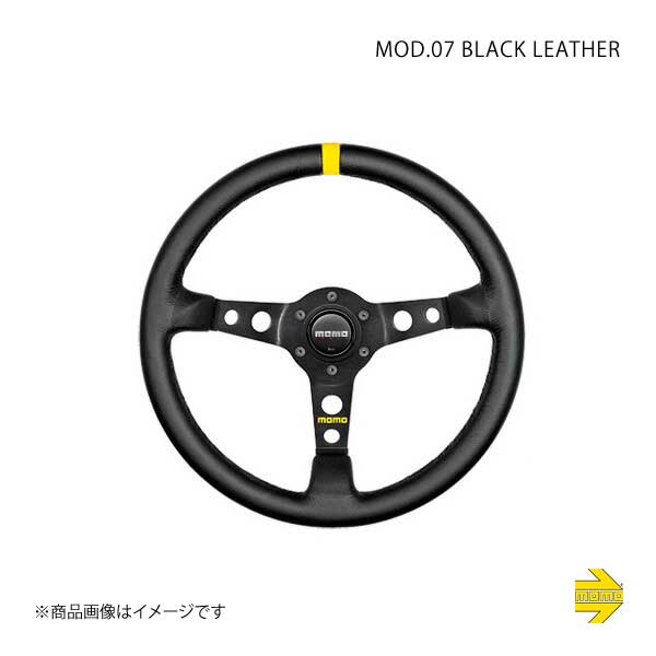 MOMO モモ ステアリング MOD 07 ブラックレザー : 車楽院 Yahoo