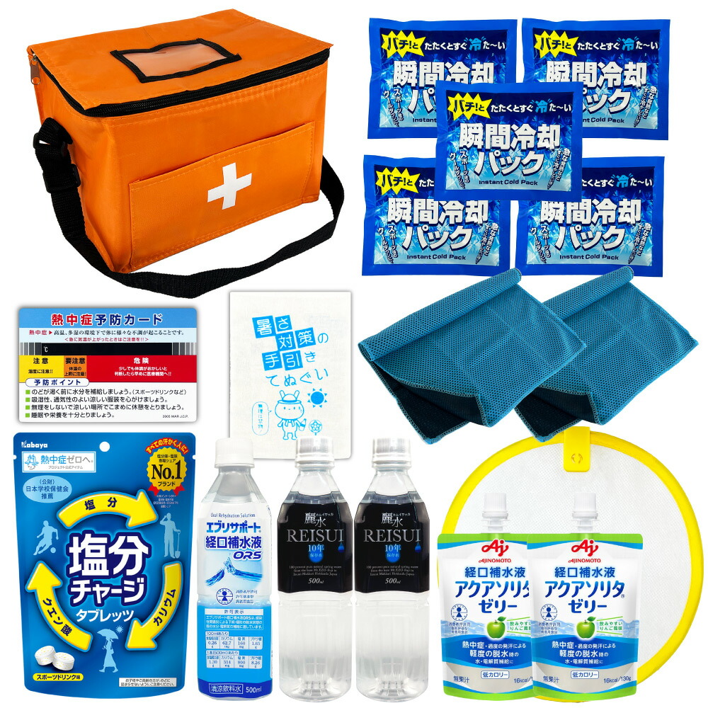 熱中症対策用品 熱中症対策キットDX 17点 1セット 暑さ対策 クーラー