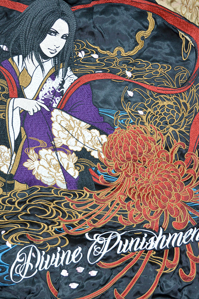 抜刀娘 葵天女リバーシブルスカジャン 244048 和柄 和風 スーベニア