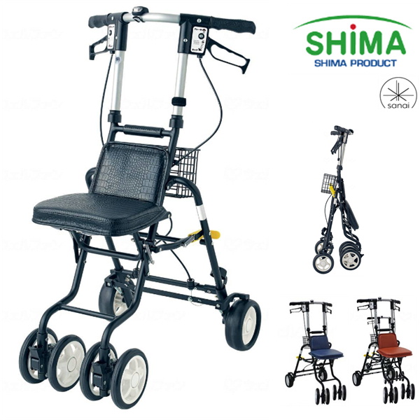 島製作所) テノールEVO シルバーカー 押し車 男性 女性 軽量