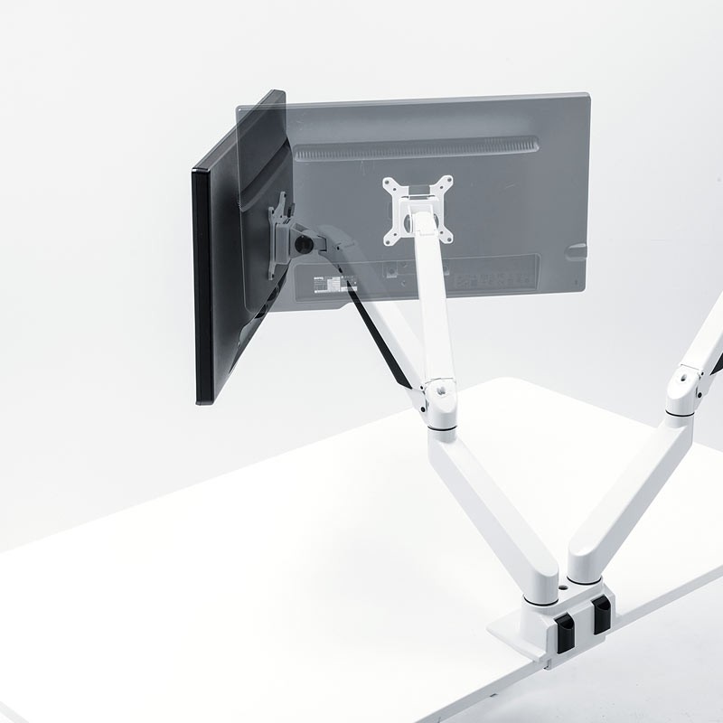 SANWA SUPPLY（サンワサプライ） モニターアーム 2画面 デュアル ガス