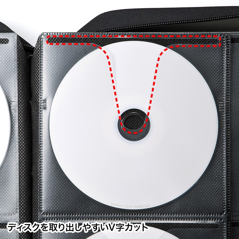 SANWA SUPPLY（サンワサプライ） DVDケース 収納 CDケース 96枚収納
