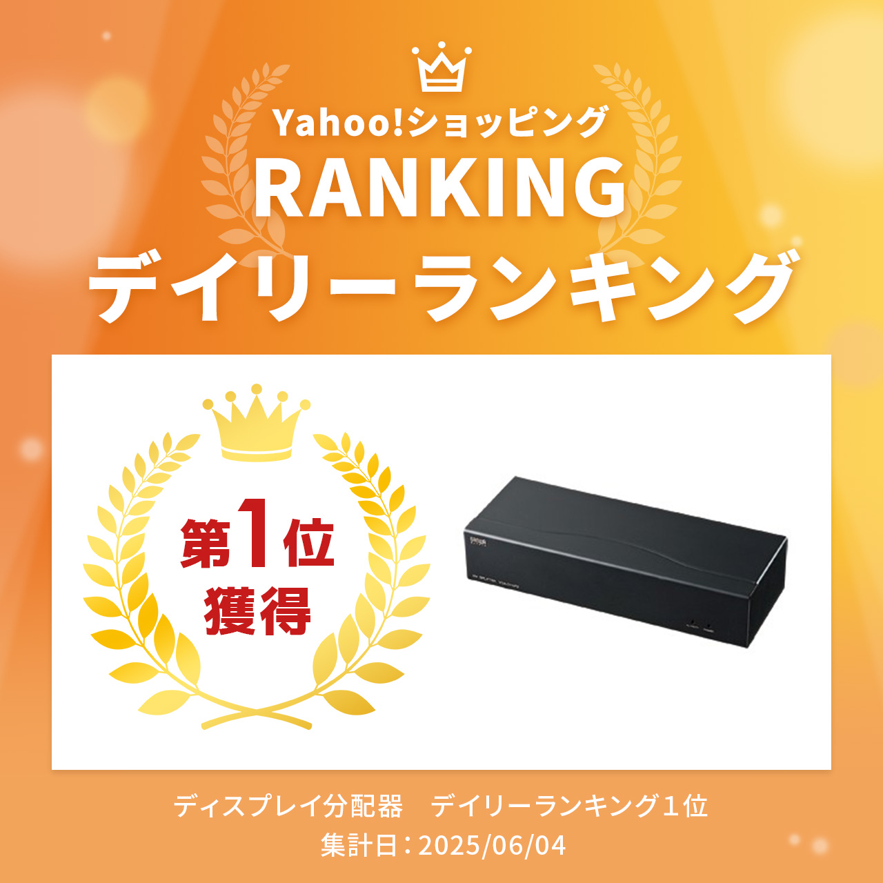 SANWA SUPPLY（サンワサプライ） フルHD対応DVIディスプレイ分配器 2