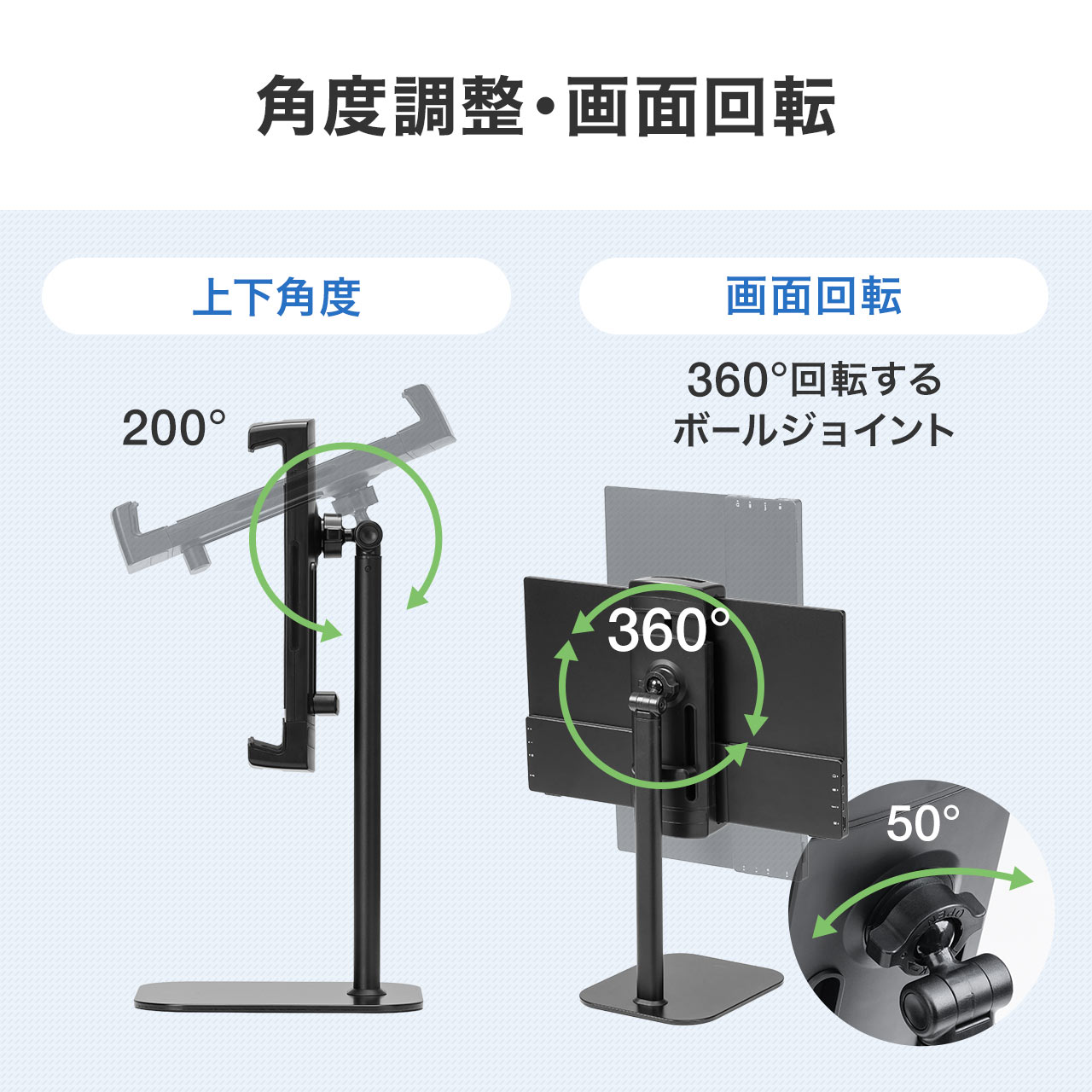 SANWA SUPPLY（サンワサプライ） モバイルモニタースタンド タブレット