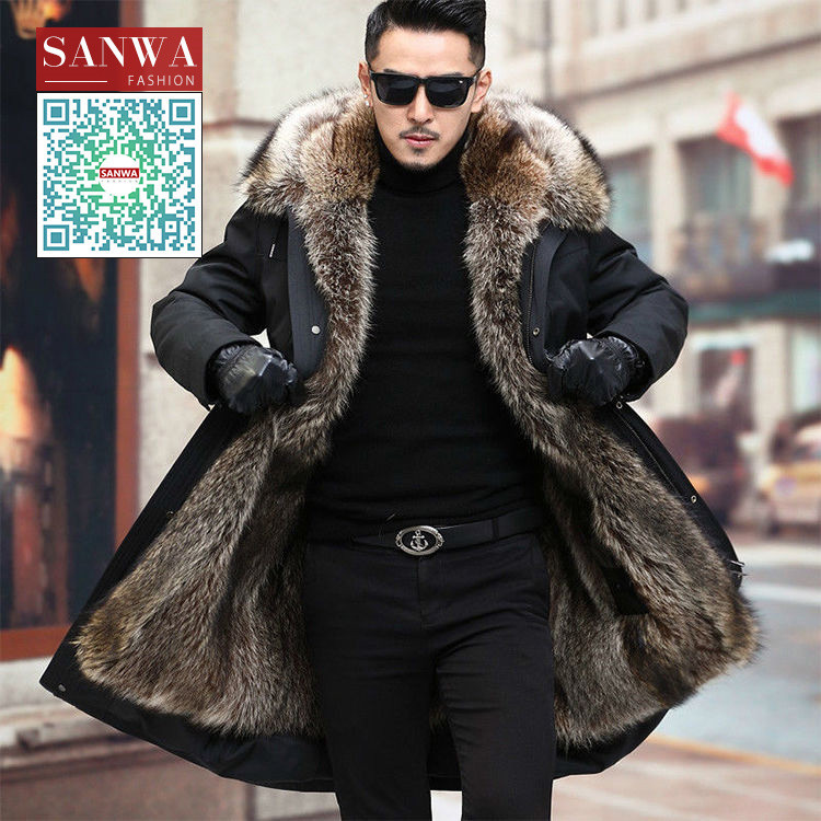 メンズ モッズコート 裏起毛 裏ボア 毛皮コート ファーコート