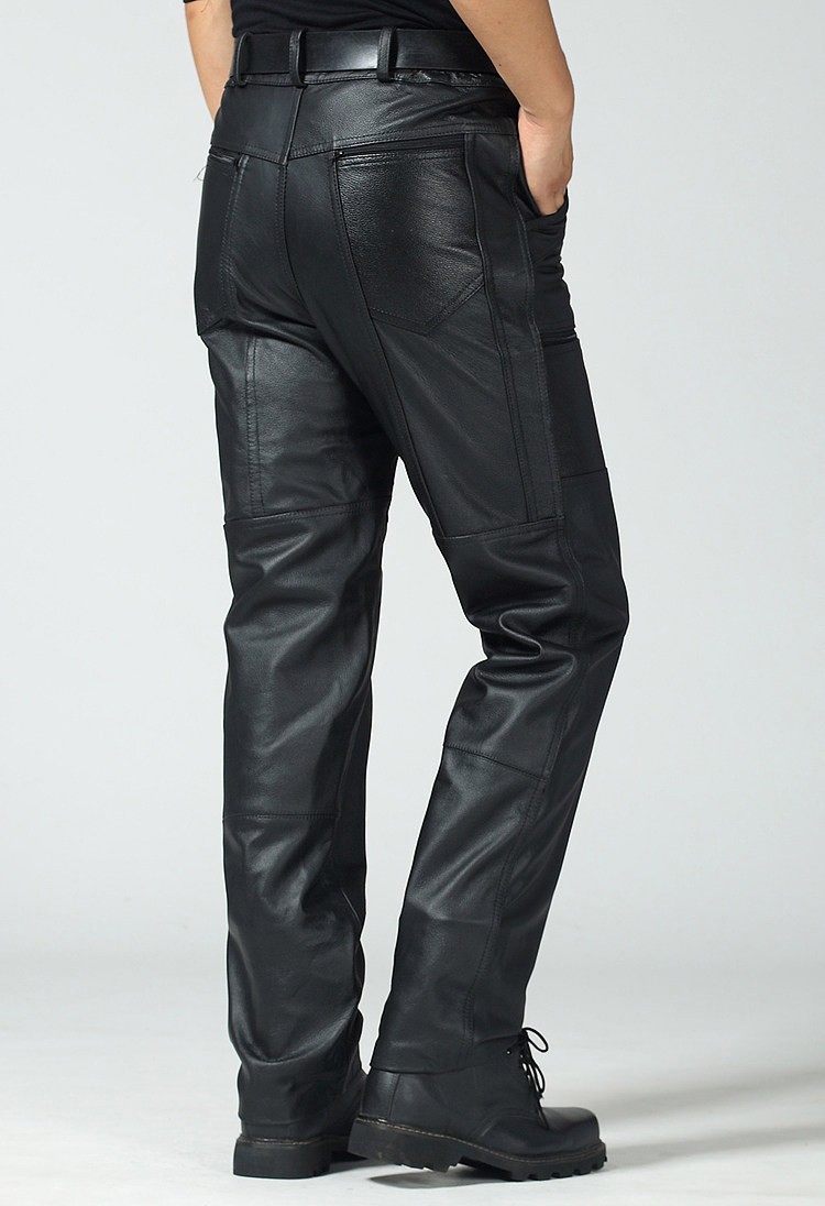 レザーパンツ メンズ 革パン 本革 牛革 バイクパンツ バイク用レザー