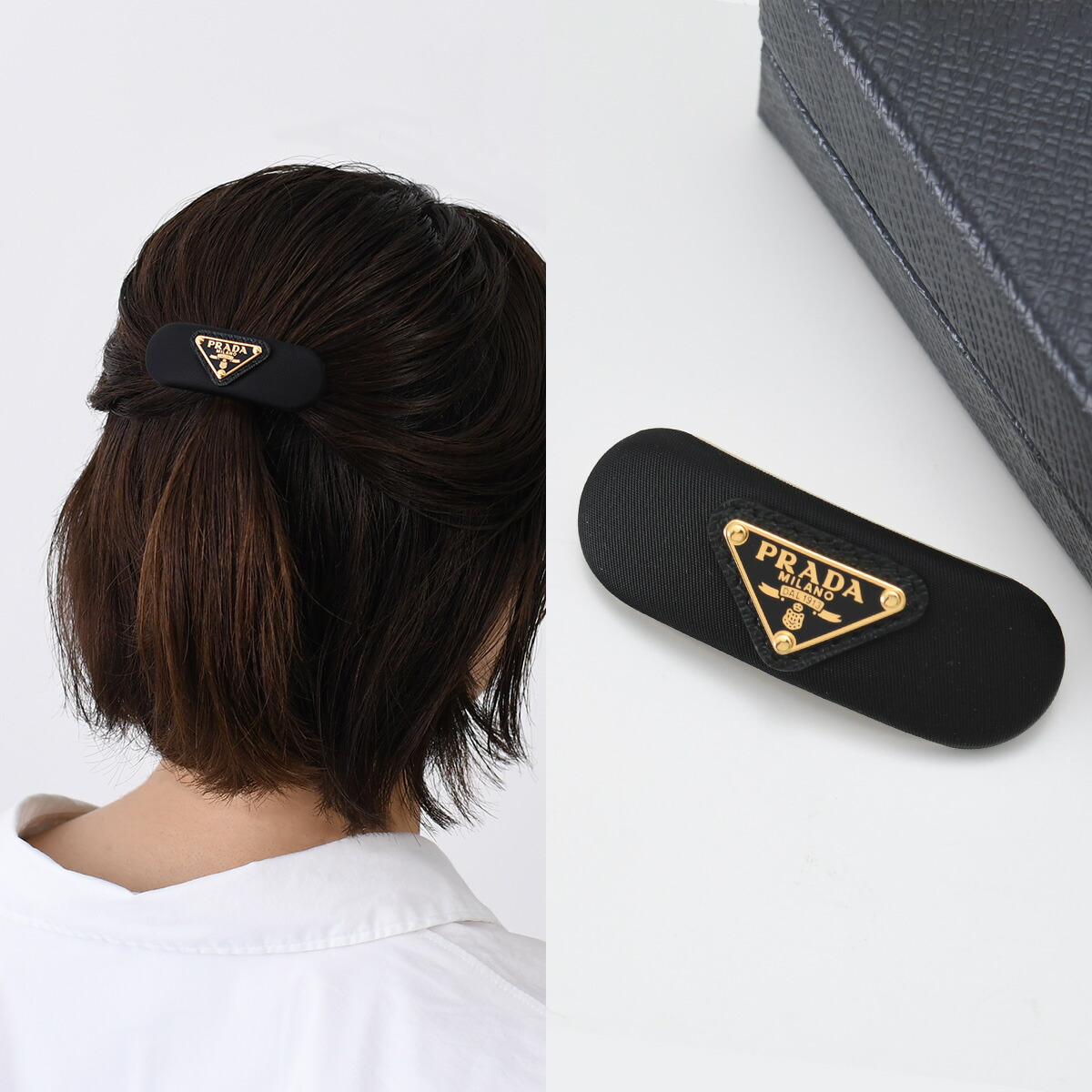 PRADA（プラダ） アクセサリー ヘアアクセサリー メタルヘアクリップ