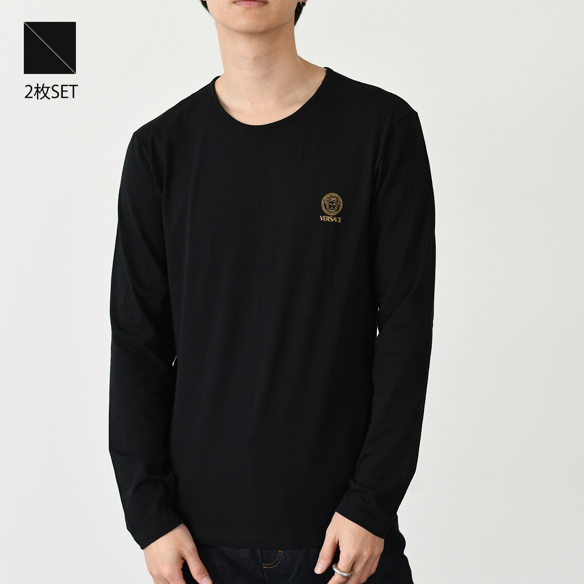 VERSACE（ヴェルサーチェ） ベルサーチ メデューサ クルーネック T