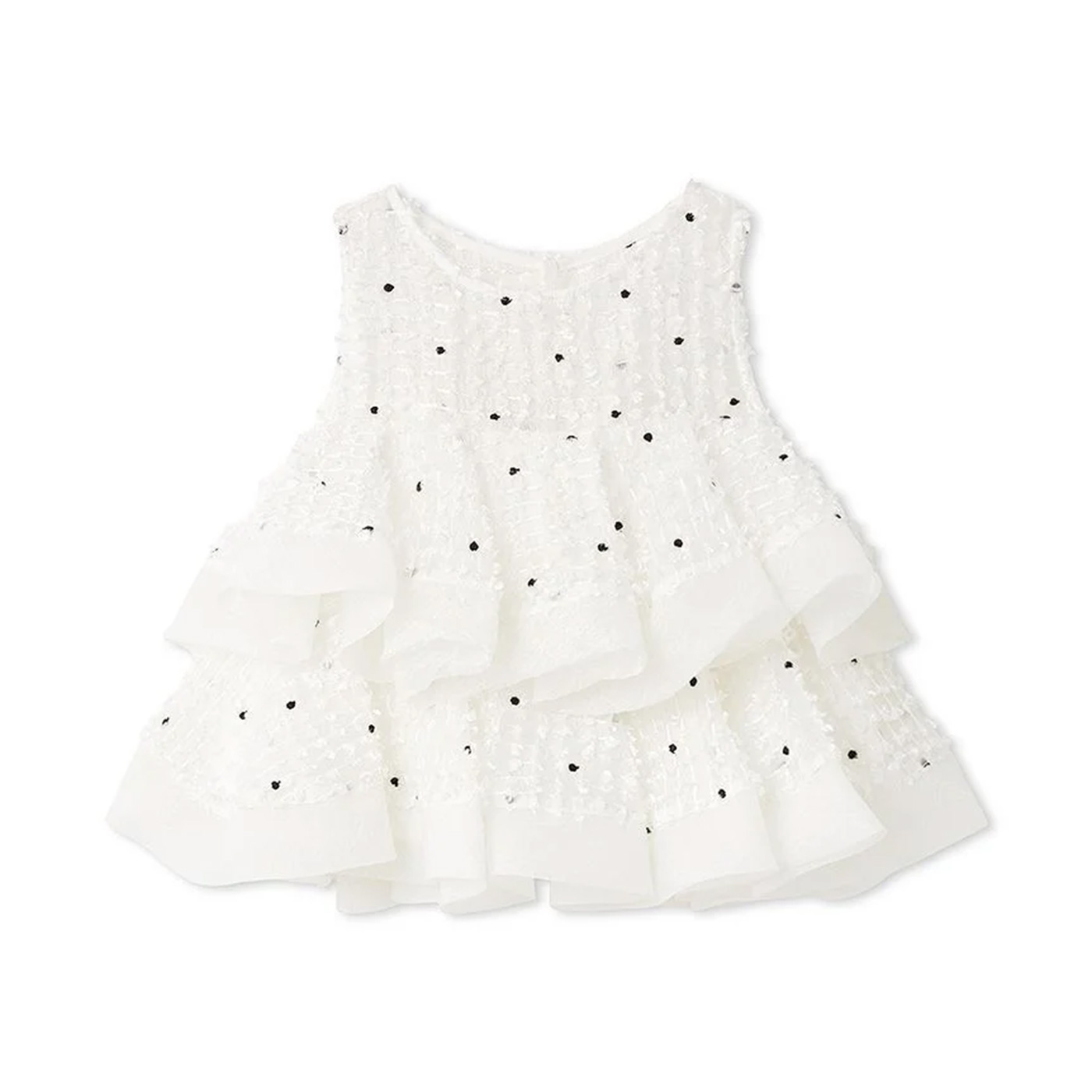 SNIDEL（スナイデル） (予約) ラッフルジャガードボリュームブラウス