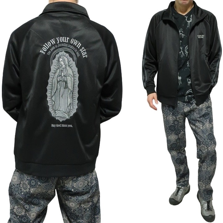 メンズセレクト トラックジャケット メンズ マリア/MARIA 刺繍 聖母