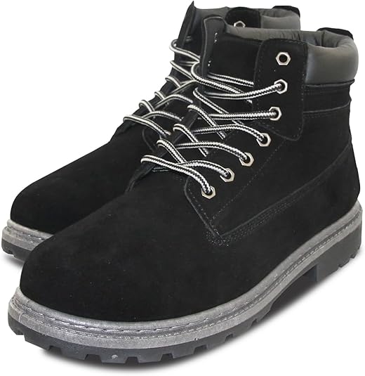 ワークブーツ メンズ レディース 本革 スエード ブーツ カジュアル