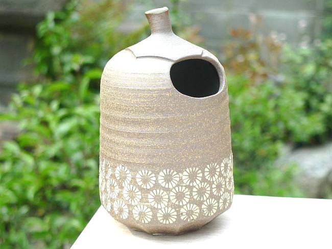 京焼 清水焼 焼締菊三島徳利 : 松韻堂 Yahoo!店 - 通販 - Yahoo