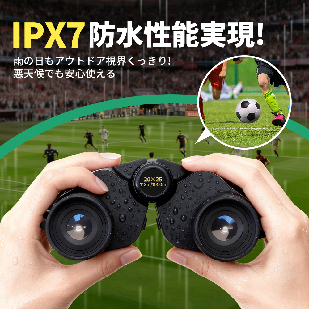 双眼鏡 最新モデル 眼科医推薦 20倍 高倍率 推し活 コンサート ライブ