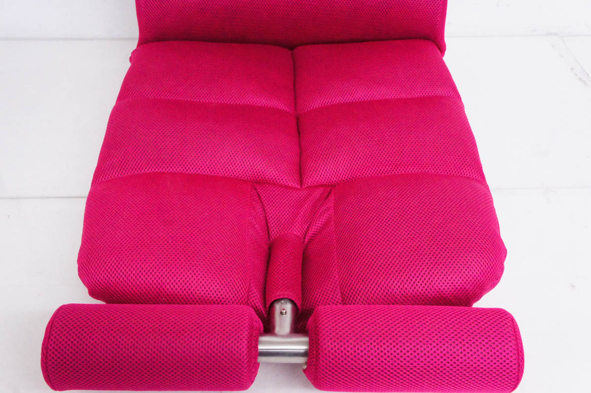 中古 ミズノmizuno じつは！腹筋くんRX ピンク 座椅子型腹筋台