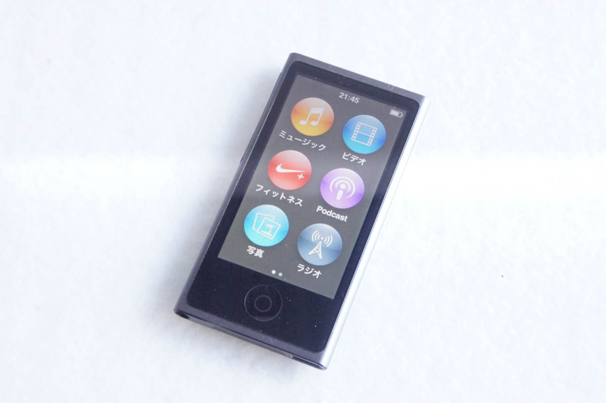 中古 Appleアップル 第7世代 iPod nano 16GB スペースグレイ MKN52J