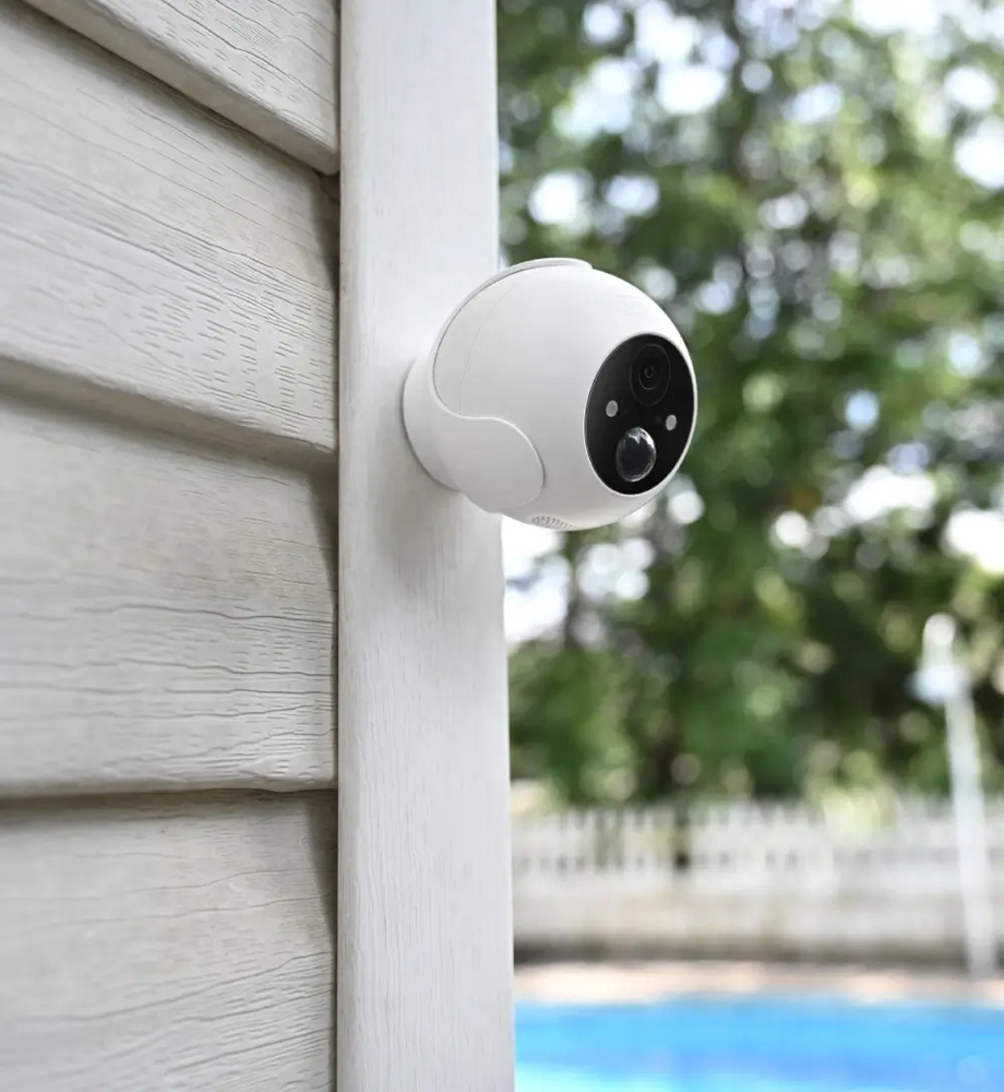 SwitchBot 屋外用防犯カメラ 3MP 野外カメラ 300万画素 W4102000 配線