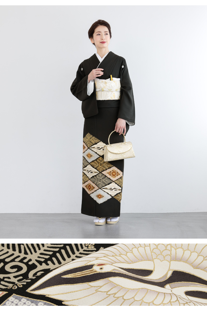 SOUBIEN（創美苑） レンタル 黒留袖 フルセット 結婚式 着物 黒 袷