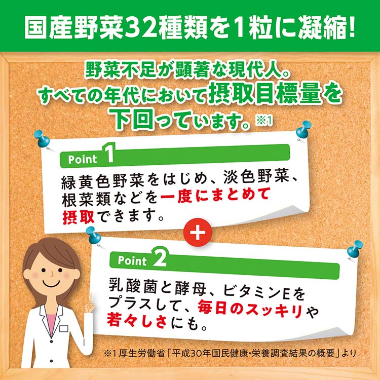 DHC 国産パーフェクト野菜プレミアム 90日分 ( 360粒入*2袋セット