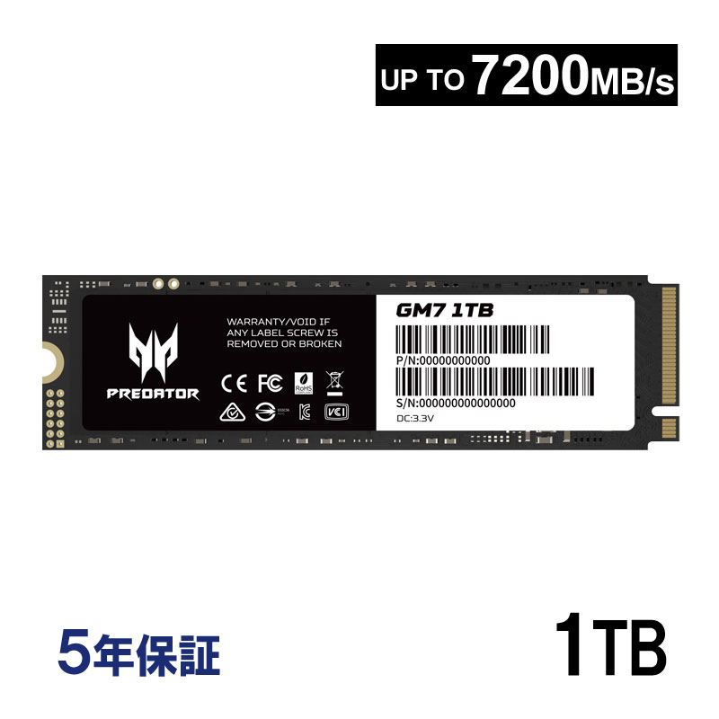 acer（エイサー） Acer Predator 1TB【3D NAND TLC】NVMe1.4