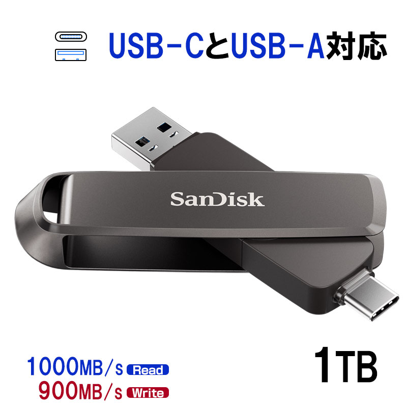 SanDisk（サンディスク） ポータブルSSD 1TB USB3.2 Gen2 スリム