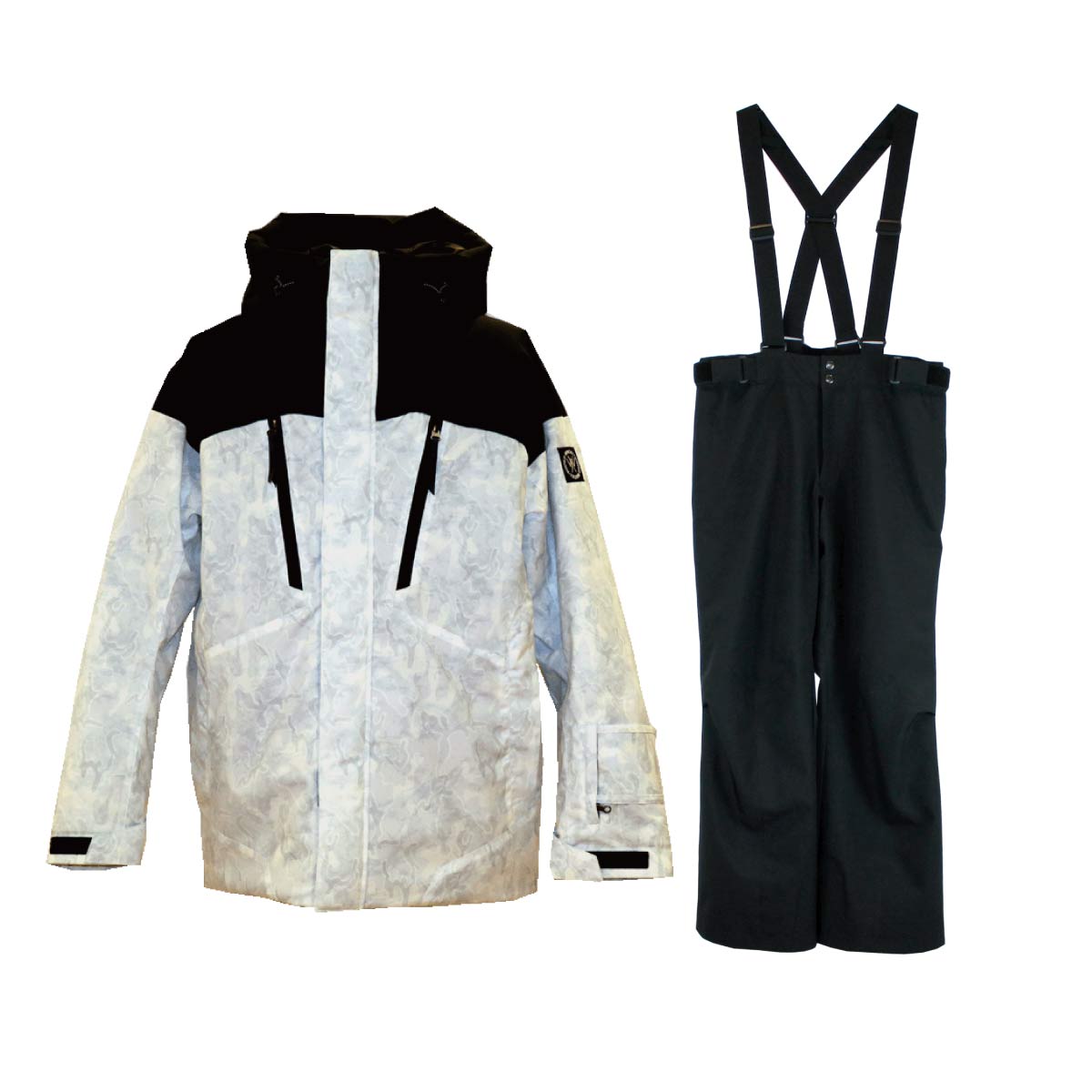 メンズ レディース スキースーツ スキーウェア 上下セット 耐水圧