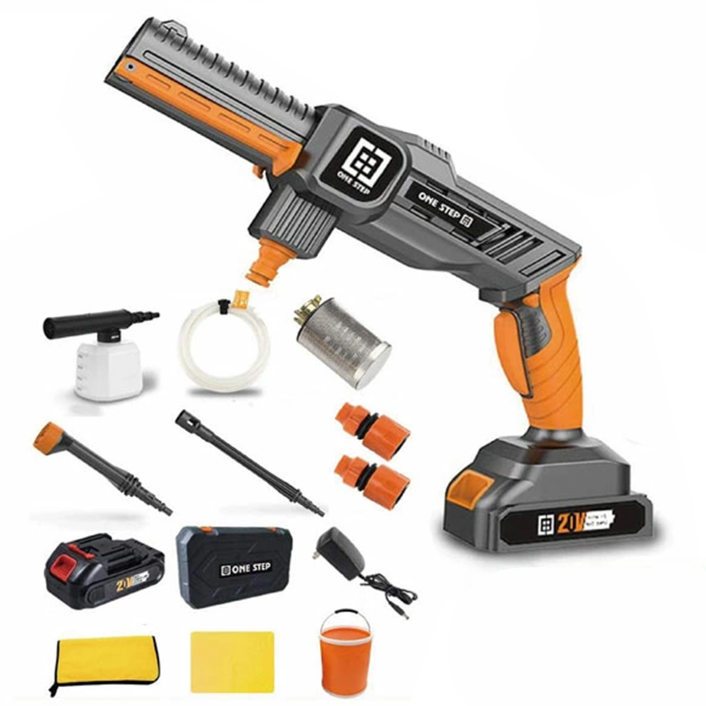 ONE STEP 【在庫限り】高圧洗浄機 コードレス 充電式 高性能 自吸