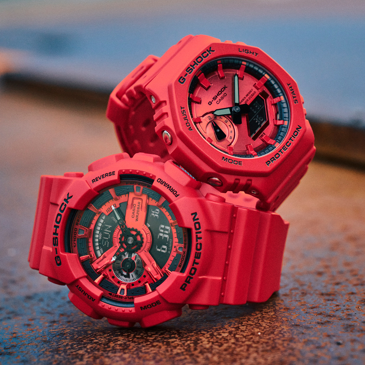 G-SHOCK アイコニック レッド ブラックアクセント GA-110RRB-4AJF