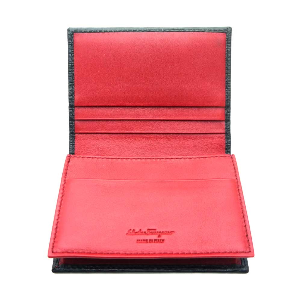 FERRAGAMO（フェラガモ） Salvatore Ferragamo 名刺入れ ブラックx