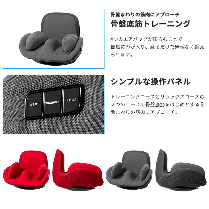 AiMY（エイミー） 骨盤ケア インナーマッスル 骨盤底筋 内転筋 大臀筋