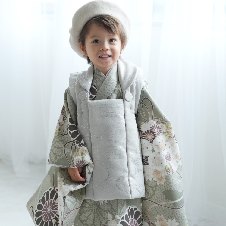 レンタル 七五三 3歳 男の子 七五三セット ひよこ商店 古典柄 レトロ