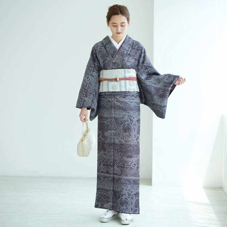 附下小紋 レンタル おしゃれ 20点 フルセット 絵羽小紋 古典柄 レトロ