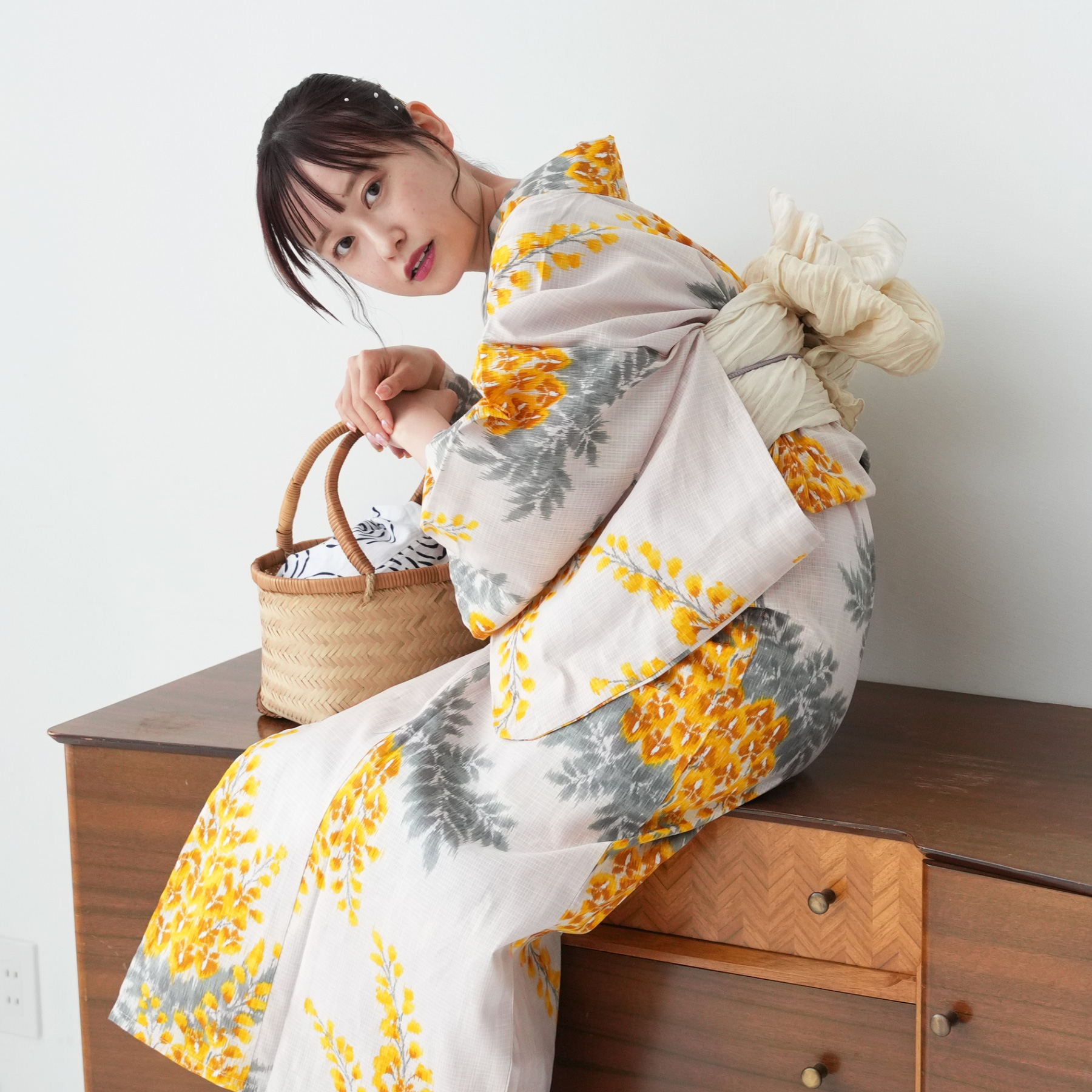 utatane 浴衣 レディース セット 3点セット（浴衣 帯 下駄）utatane