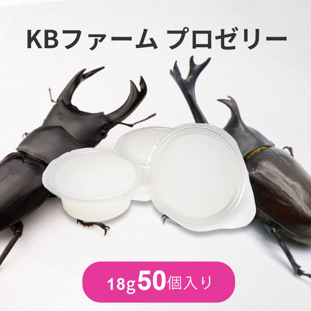 昆虫ゼリー プロゼリー 18g ワイド 50個 KBファーム カブトムシ